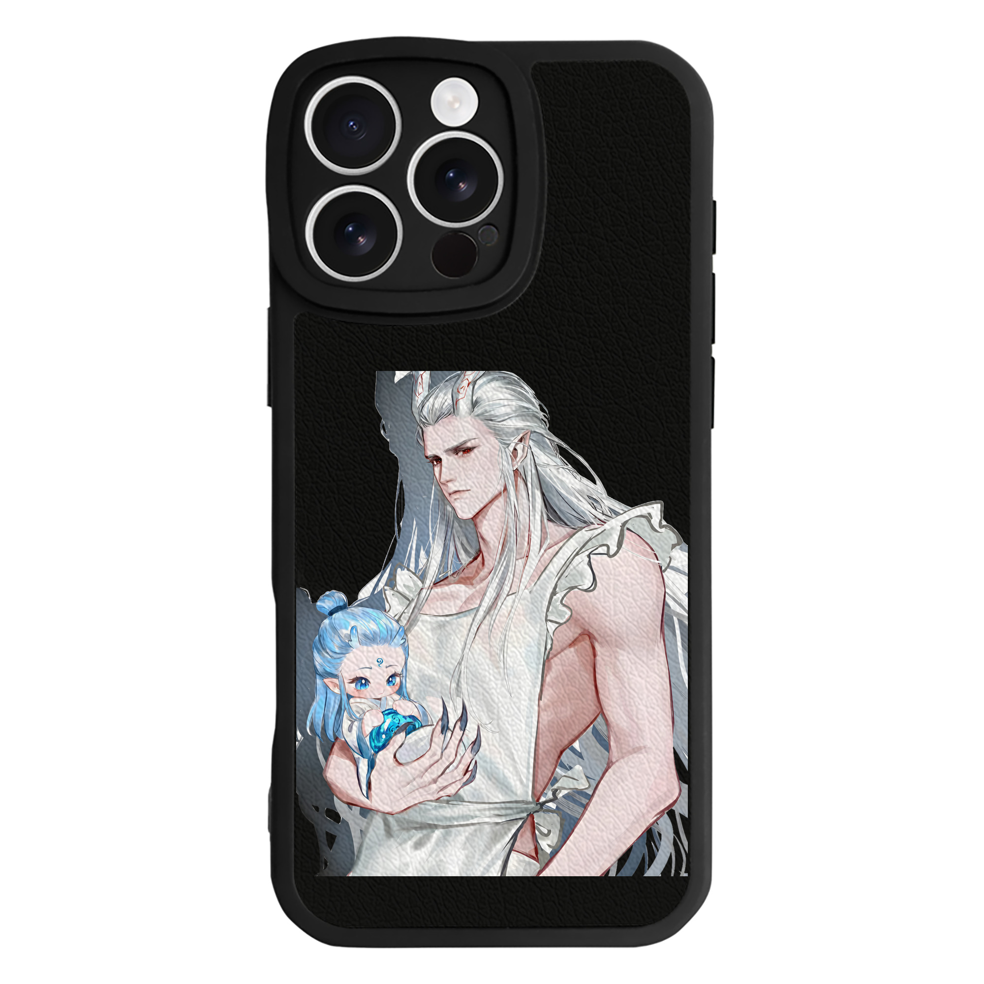 （画像用） Ne Zha 2 ナタ 魔童の大暴れ 【iPhone 16シリーズ対応】シリコンスマホケース（レザー調） 材質：シリコン